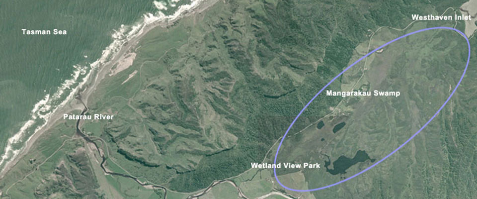 Satelite view Satelite view of the wetland area
